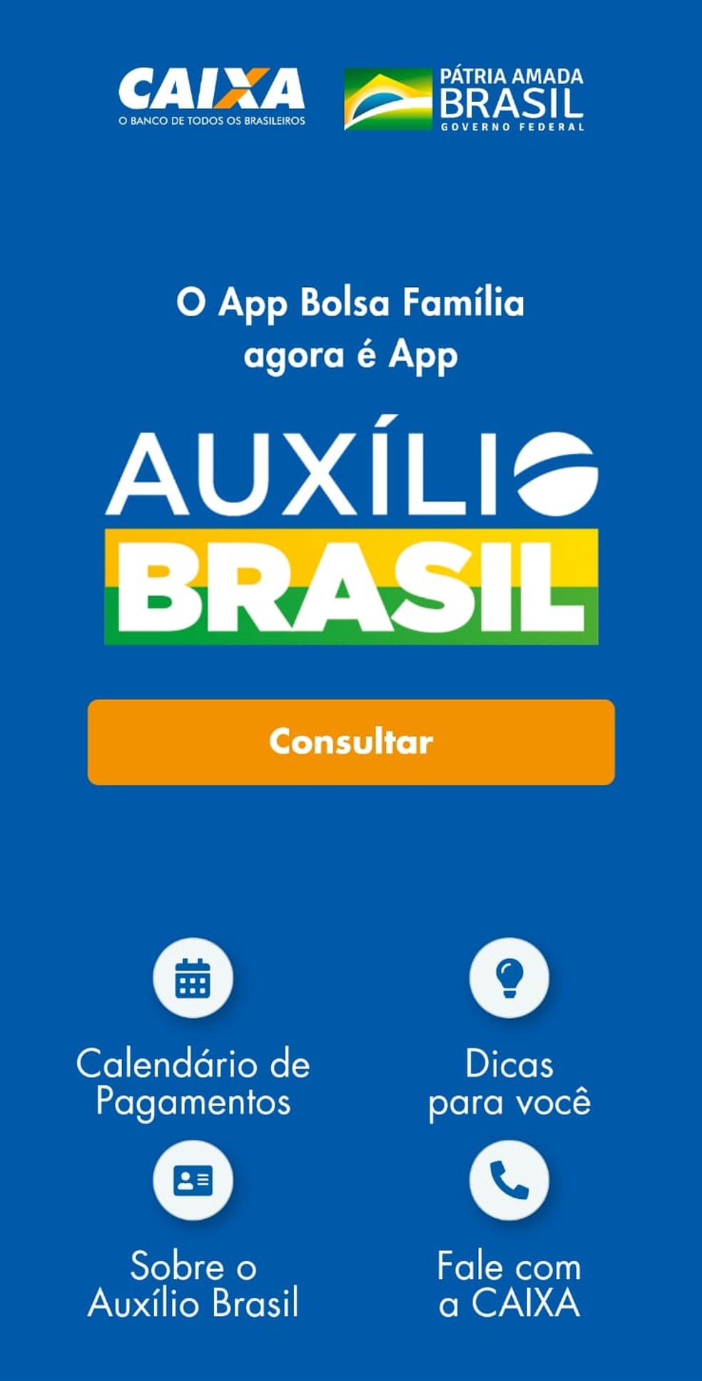 App Auxílio Brasil — Foto: Reprodução
