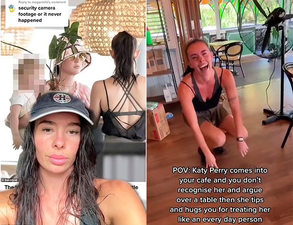 Indianna Paull talks about meeting Katy Perry (Photo: tiktok reproduction)