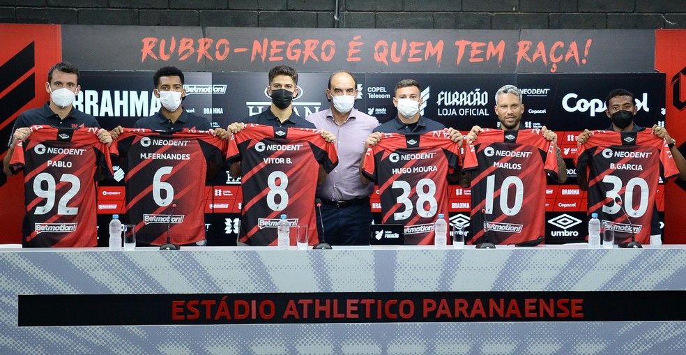 Athletico apresenta seis novos reforos  Foto: Divulgao/Athletico