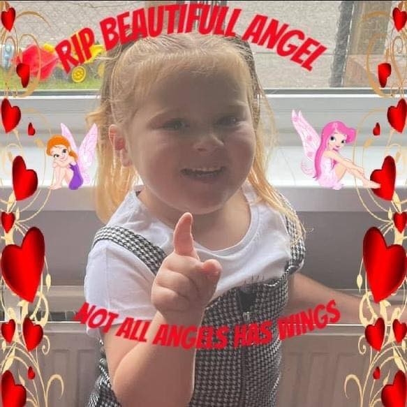 Menina de 5 anos morreu em acidente de trânsito, no Reino Unido (Foto: Reprodução/Facebook/Joe Wheaton)