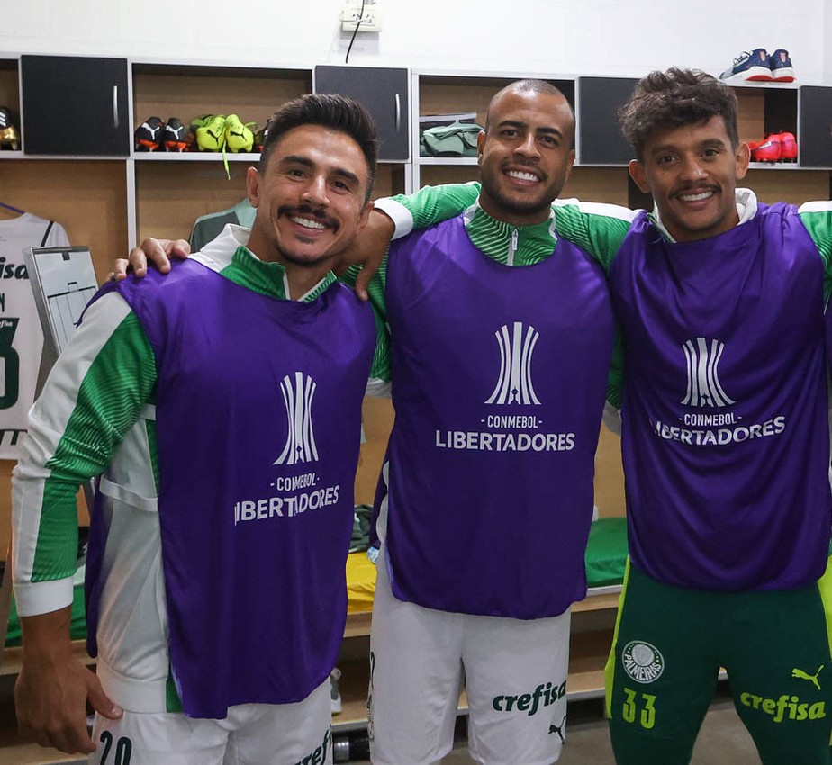 Willian, Mayke e Scarpa na época de Palmeiras. jogadores são personagens de questão judicial