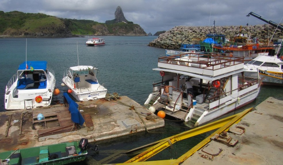 O setor de turismo do Porto está interditado  (Foto: Ana Clara Marinho/TV Globo)