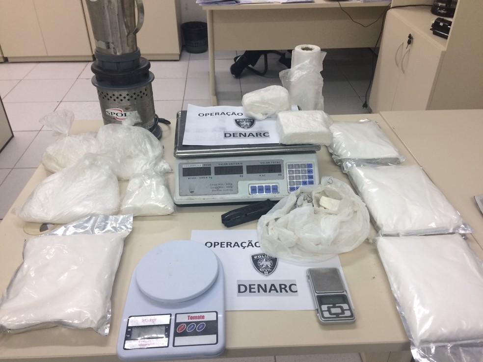 Laboratório clandestino para refino de cocaína foi desarticulado em Natal — Foto: Polícia Civil/Divulgação