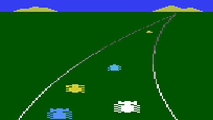 O nostálgico Enduro do Atari 2600 foi para muitos o primeiro jogo de corrida com horizonte (Foto: Reprodução/The Next Level)