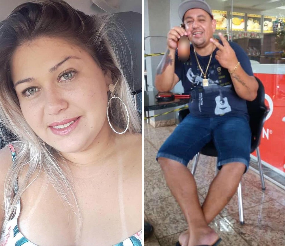 Janaína Camila Pereira Sanches e Greidson dias de Souza foram mortos em conveniência em Jaciara (MT) — Foto: Divulgação
