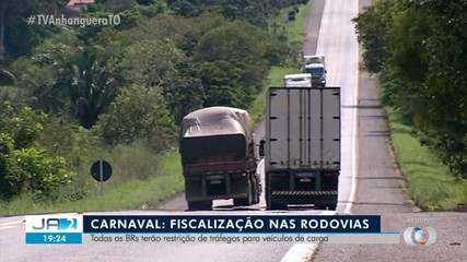 Fiscalização no Carnaval: BRs terão restrição de tráfego para veículos de carga