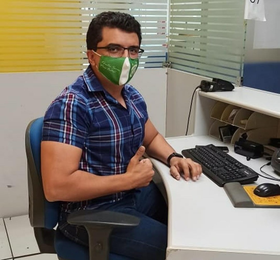 Cleodon Bezerra encabe&ccedil;a a lista de dirigentes que assumiram o Nacional de Patos ap&oacute;s a ren&uacute;ncia de Rodrigo N&oacute;grega &mdash; Foto: Acervo pessoal / Cleodon Bezerra