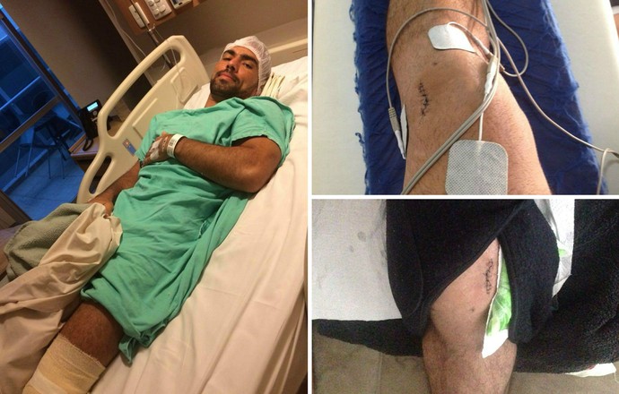 lutador Marcelo Guimarães fez cirurgia no joelho esquerdo (Foto: Divulgação/Arquivo Pessoal)