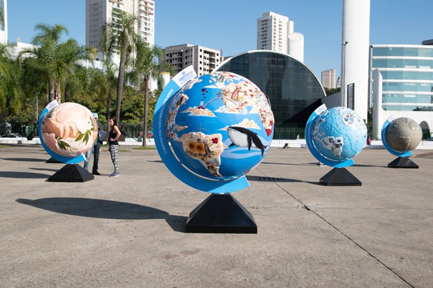 Exposição em São Paulo chama atenção para os 17 Objetivos de Desenvolvimento Sustentável da ONU (Foto: Ricardo Carvalheiro)