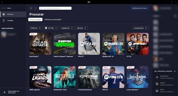Faça o download do EA app – A nova geração de jogos para PC