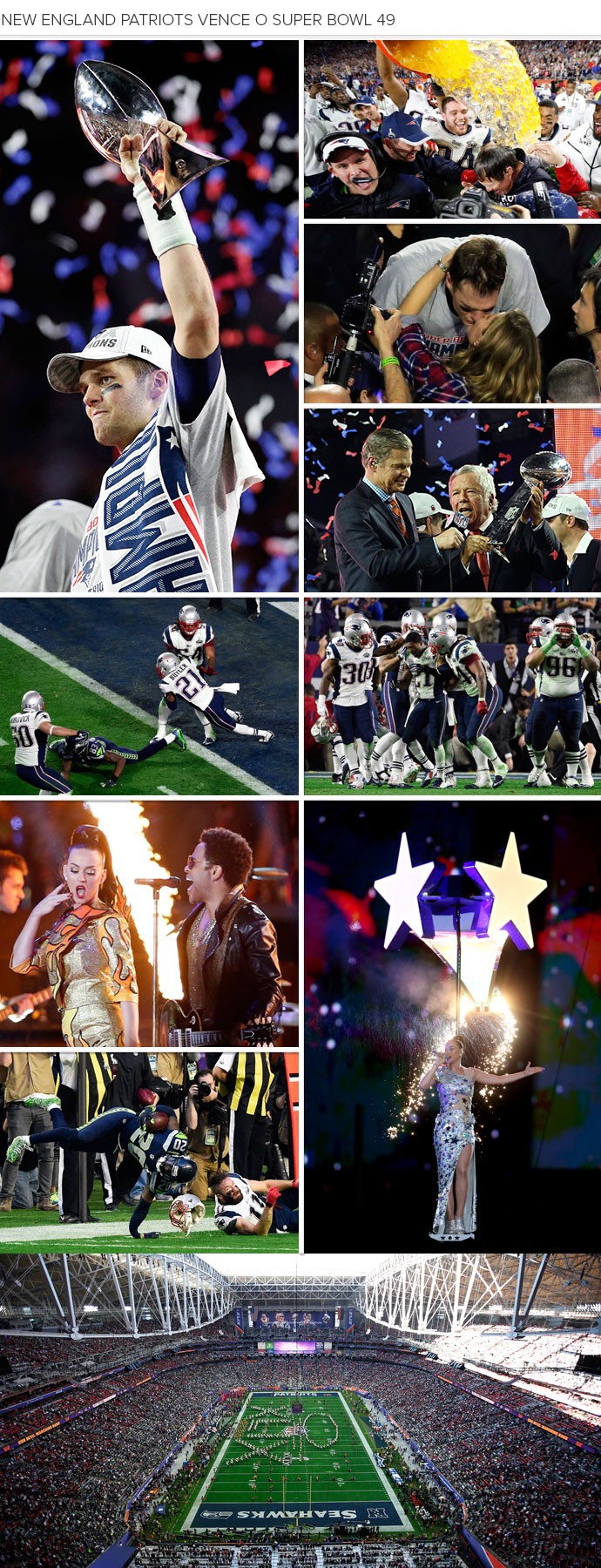 Mosaico Super Bowl 49 (Foto: Montagem sobre foto da Reuters)