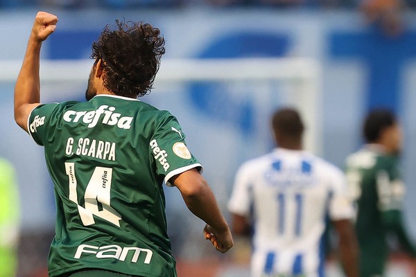 Poupado no jogo contra o Cerro Porteño, Gustavo Scarpa volta na partida contra o Fortaleza (Foto: Cesar Greco /  Palmeiras)