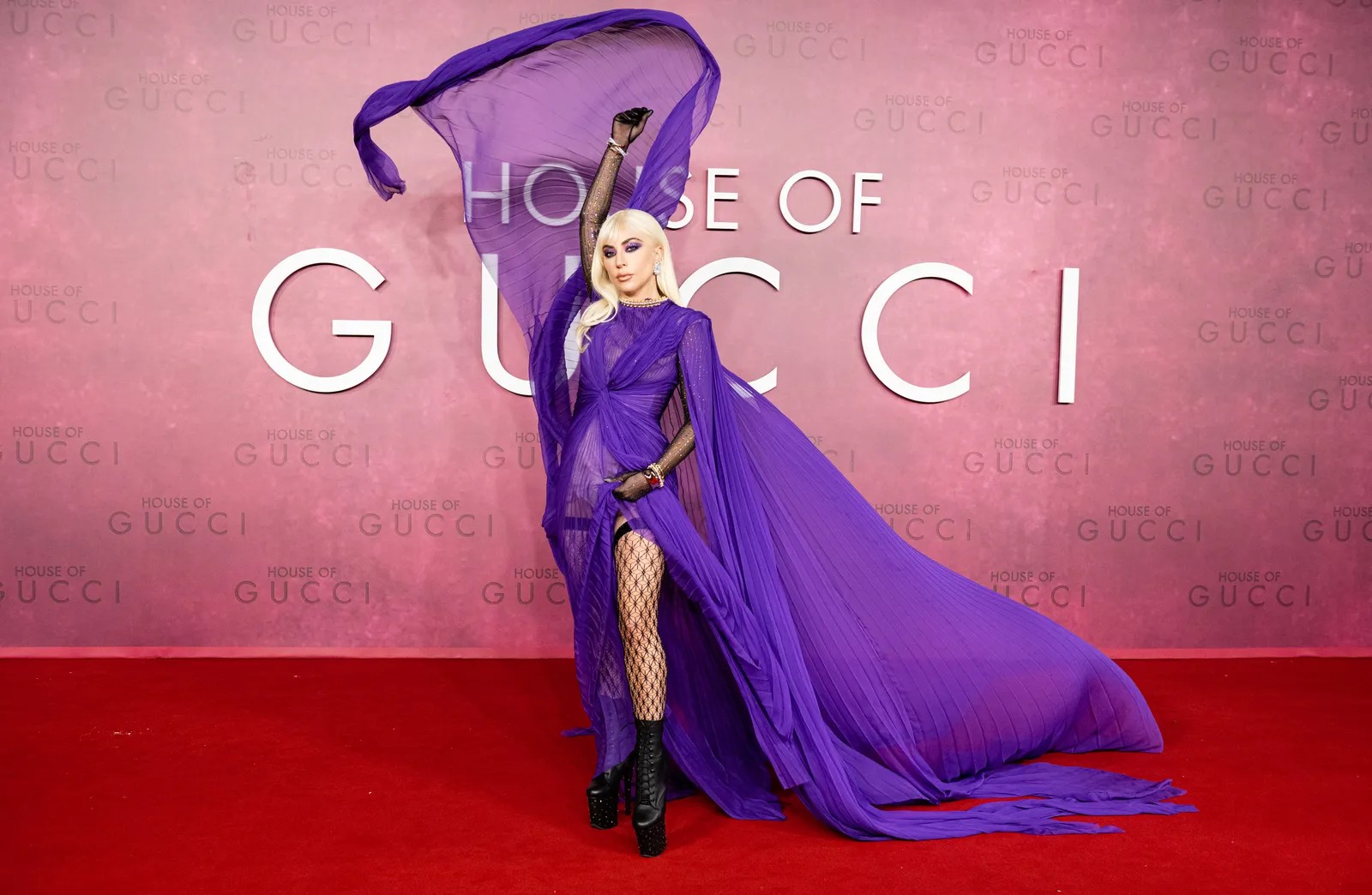 Lady Gaga em Gucci (Foto: Getty Images)