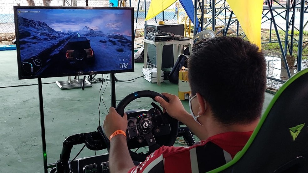 ‘Forza Horizon 5’ é um jogo simulador de corrida — Foto: Patrick Marques/G1