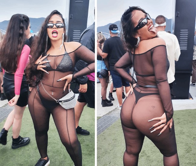 Fãs apostam em brilho, recortes e transparência para ver Luísa Sonza no Rock in Rio