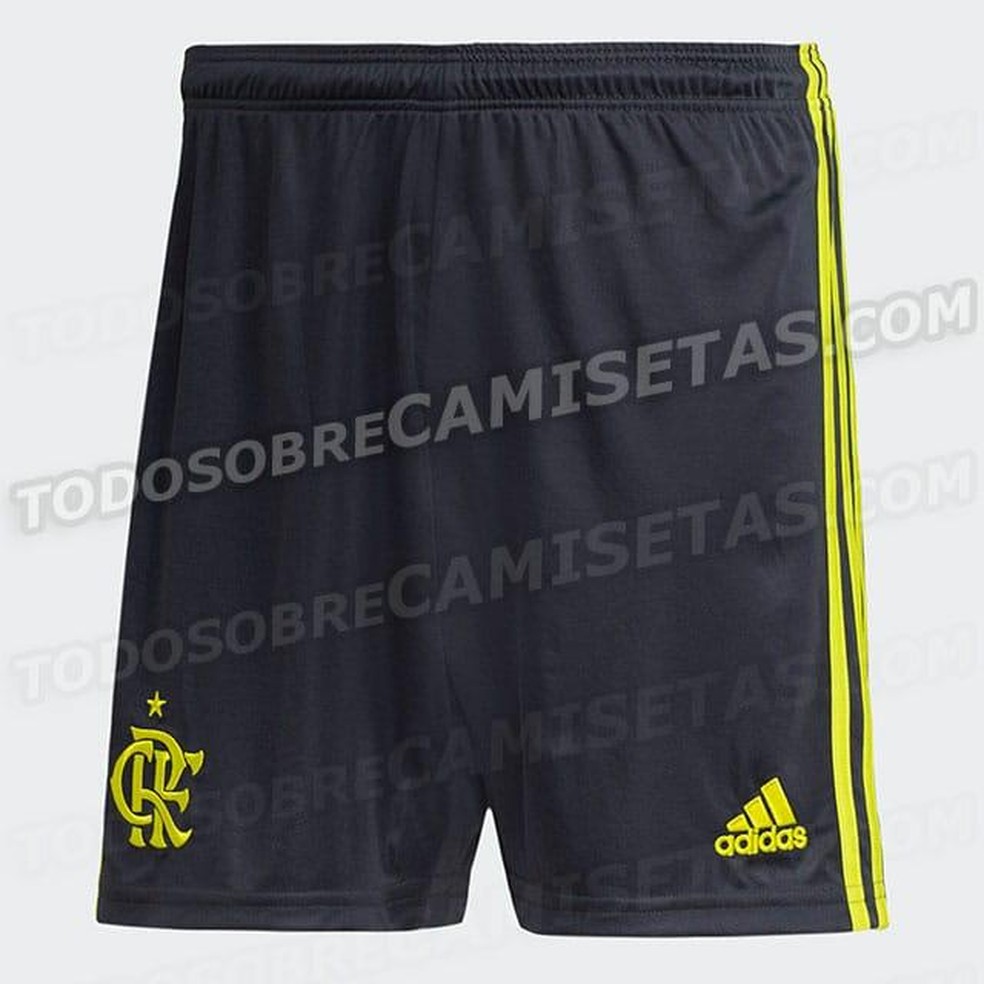 Calção do novo terceiro uniforme do Flamengo — Foto: Todo Sobre Camisetas