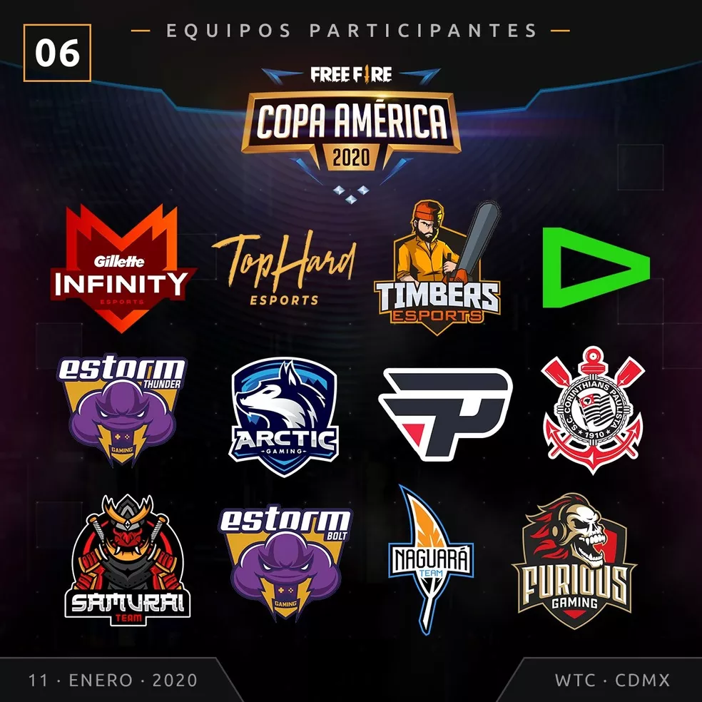 Copa América de Free Fire 2020 reunirá melhores equipes do servidor da América Latina — Foto: Reprodução/Twitter Garena Latam