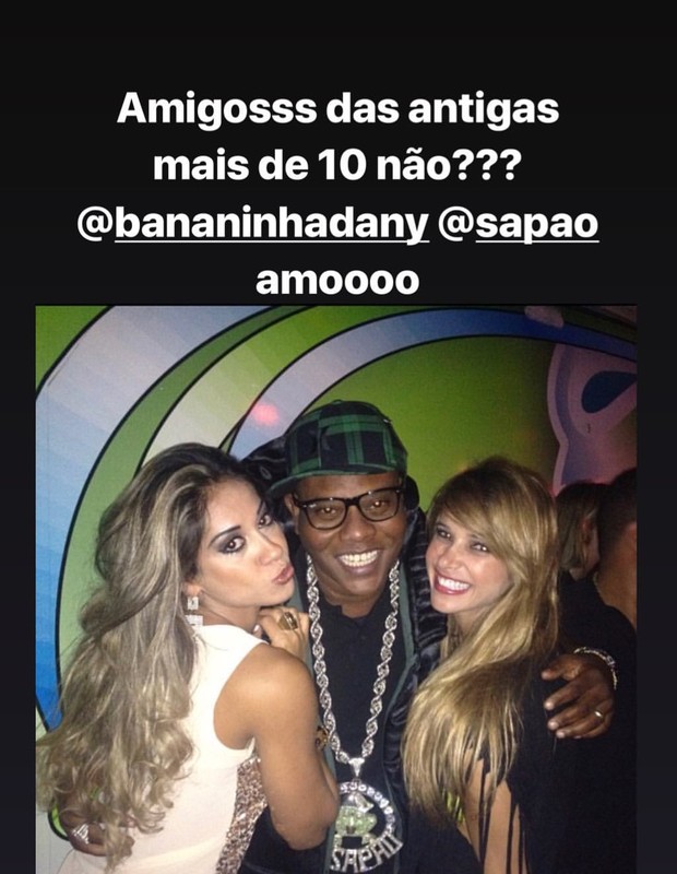 Mayra Cardi com Dany Bananinha e Sapão (Foto: Reprodução/Instagram)