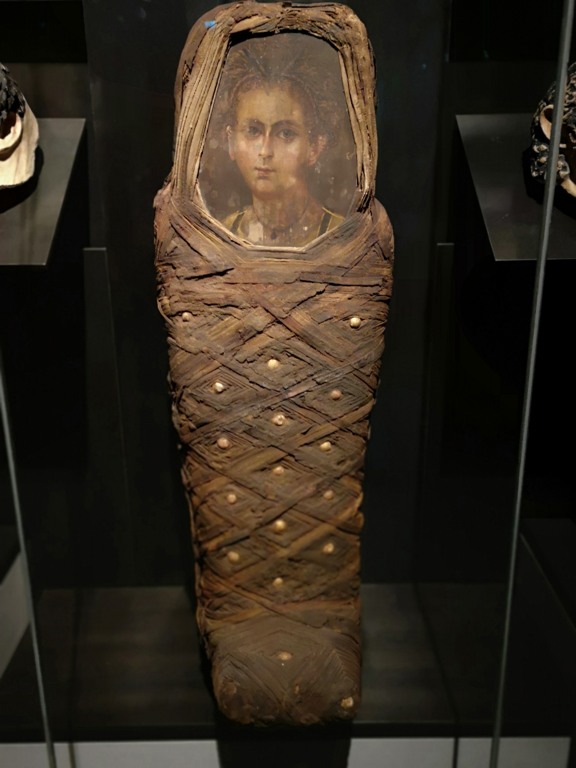Retrato da múmia utilizado na reconstrução facial em 3D (Foto: Reprodução/Nerlich AG)