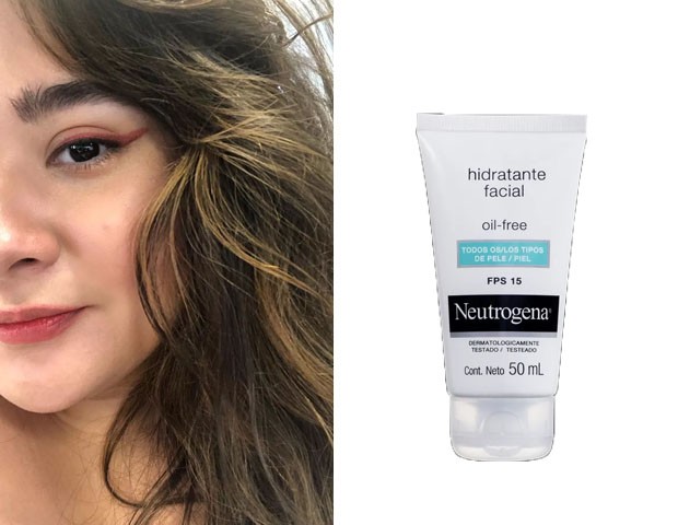 Larissa Nara resenha Hidratante Facial Oil Free, da Neutrogena (Foto: Acervo Pessoal/Divulgação)