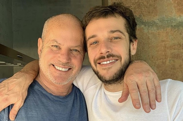 Jayme Matarazzo e o pai, Jayme Monjardim (Foto: Reprodução/Instagram)