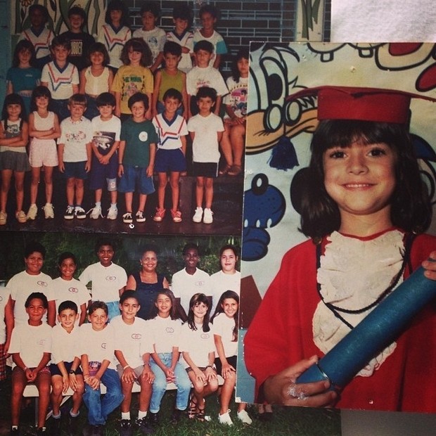 Thaila Ayala em tempos de colégio (Foto: Reprodução/Instagram)