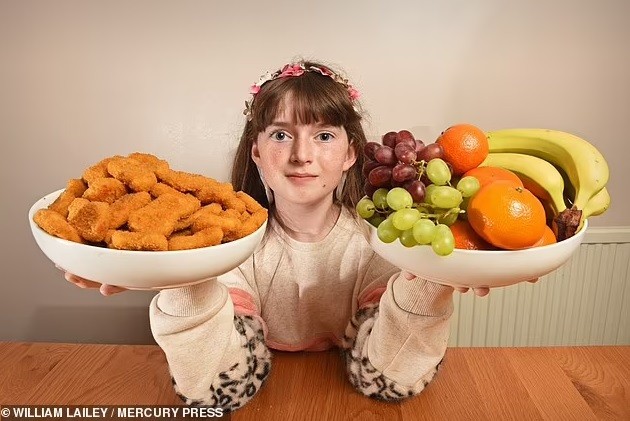 Jessica desenvolveu uma fobia por comida  (Foto: Reprodução Daily Mail )