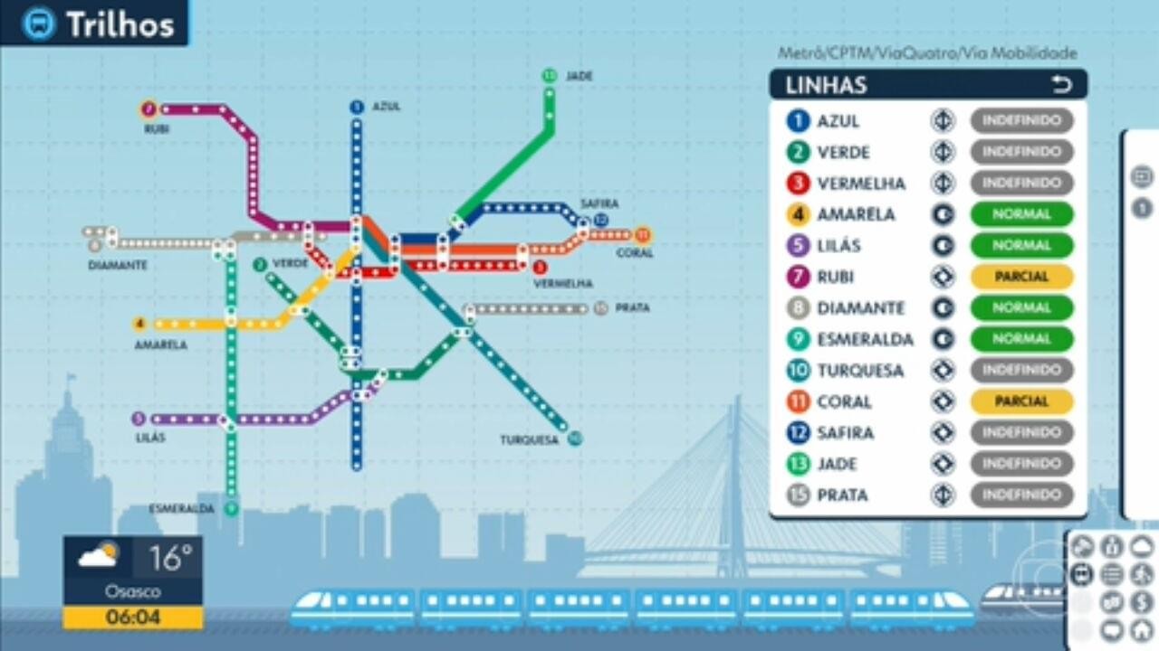VÍDEOS: Greve afeta CPTM e metrô de SP