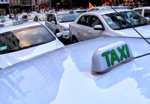 Taxi Taxistas Transporte (Foto: Paulo Pinto/ Fotos Públicas)