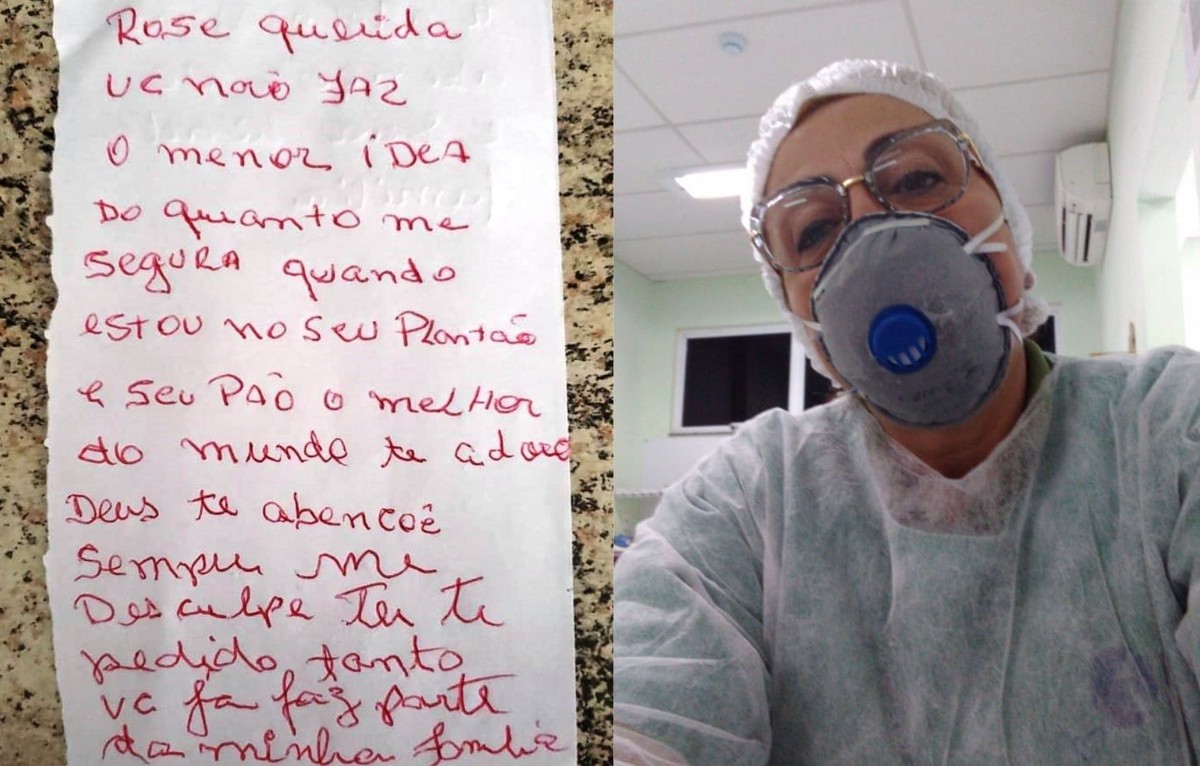 Técnica de enfermagem se emociona ao saber de bilhete escrito por paciente  que morreu de Covid: 'Vou guardar para sempre' | Sorocaba e Jundiaí | G1