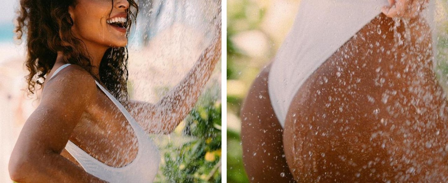 Juliana Paes se refresca em chuveirão ao ar livre em fotos feitas em Tulum  - Vogue | celebridade