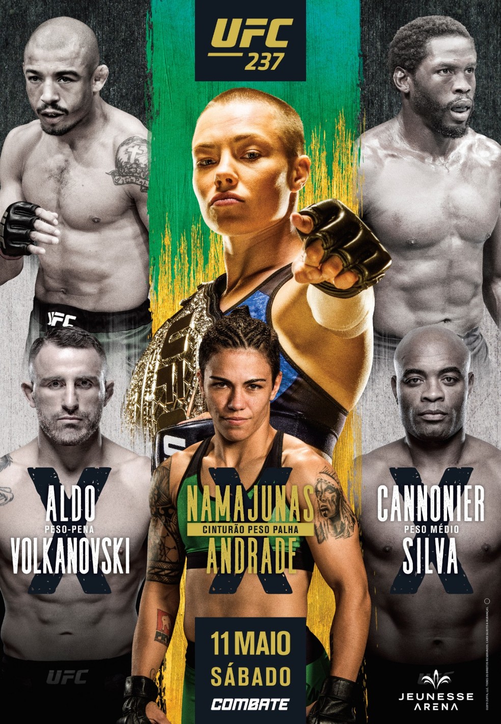 Aldo Ronda Anderson Amanda Maracanazinho E Mais Confira Os Dez Posteres Do Ufc No Rio Combate Sportv