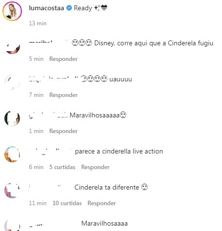 Luma Costa surge deslumbrante de vestido e fãs a comparam com princesa (Foto: reprodução/ Instagram)