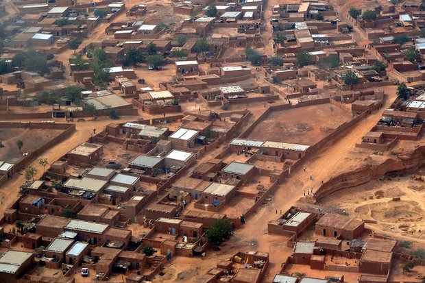 Vista aérea de um dos bairros de Niemey, capital do Niger  (Foto: Flickr/ Creative Commons)