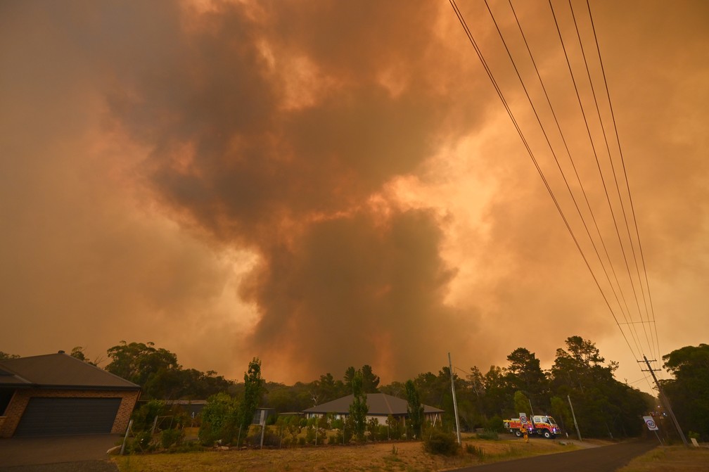 Incêndio em Sydney registrado em 21 de dezembro de 2019 — Foto: Peter Parks/AFP 