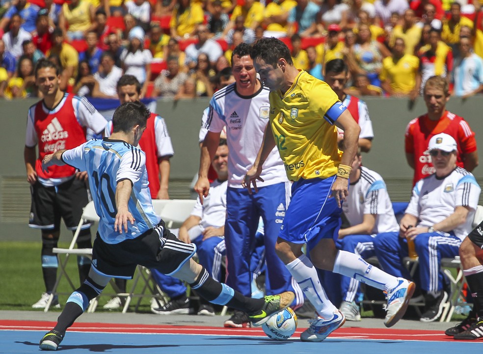 Brasil x Argentina no Mané Garrincha em 2014 — Foto: Andre Borges / GDF