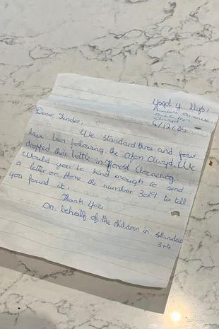 Carta foi escrita em dezembro de 1985 (Foto: Reprodução/Mirror)