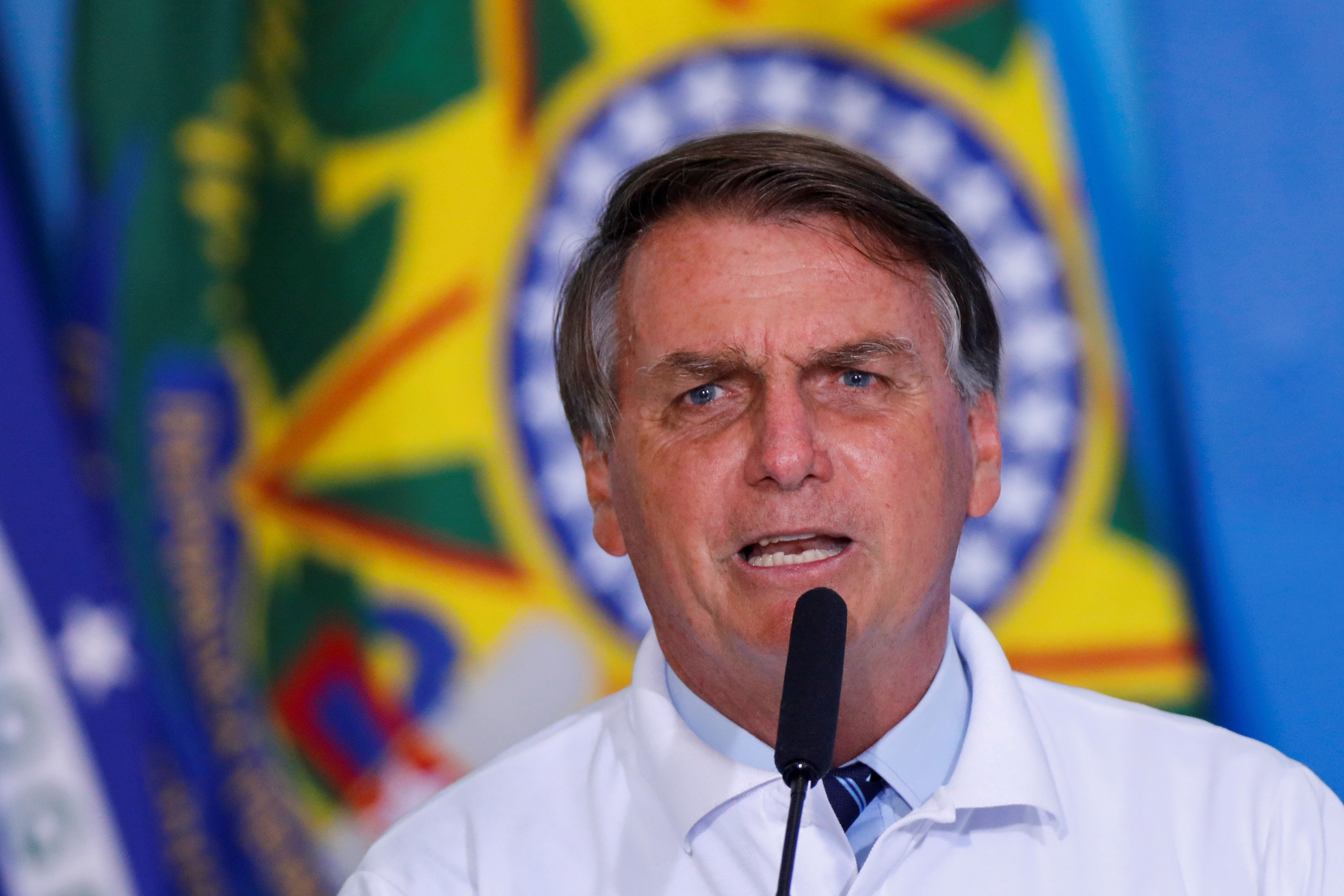 Presidente Jair Bolsonaro durante cerimônia no Palácio do Planalto 12/01/2021 (Foto: Adriano Machado/Reuters)