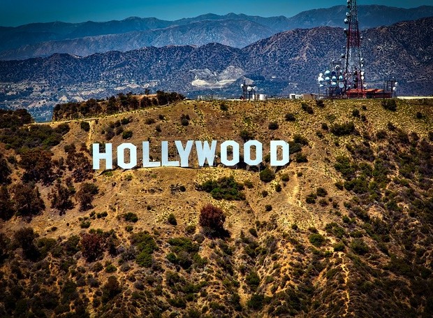O letreiro de Hollywood é um dos pontos turísticos mais populares da Califórnia, nos Estados Unidos; o local aparece no filme 'Era Uma Vez em... Hollywood', de Quentin Tarantino, indicado ao Oscar 2020 (Foto: Pixabay/tpsdave/CreativeCommons)