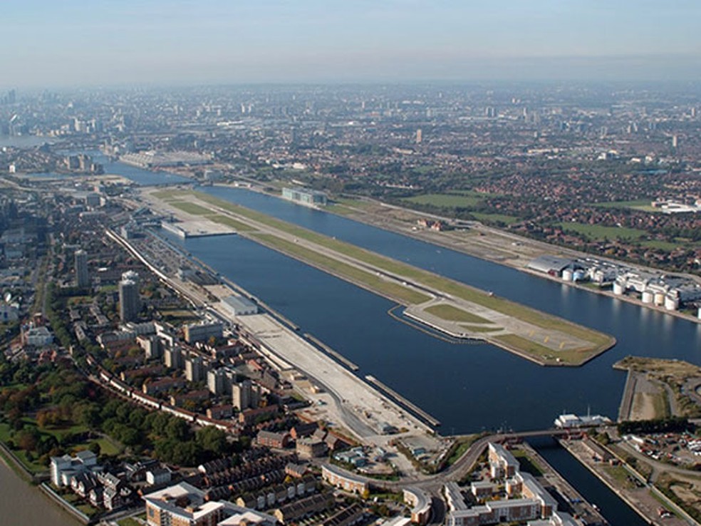 London City Airport, aeroporto na Inglaterra (Foto: PrivateFly/Divulgação)