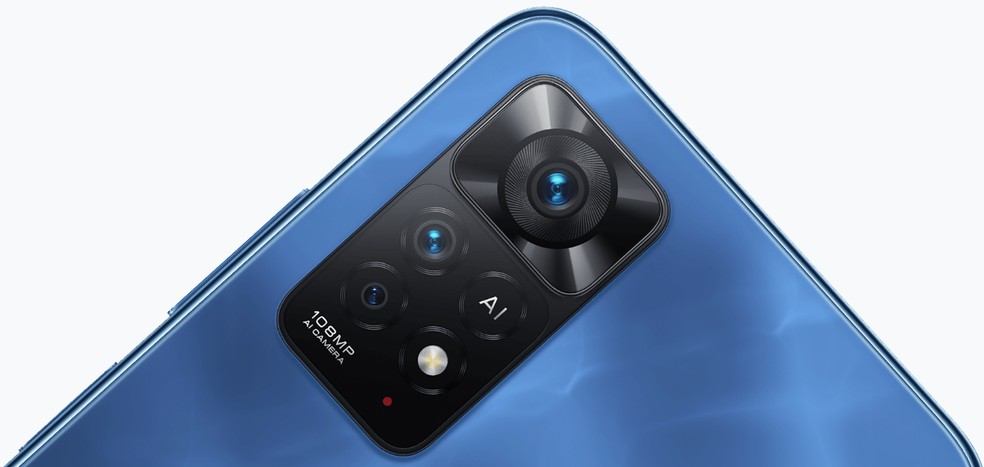 Câmeras do Redmi Note 11 Pro 5G conseguem gravar em Full HD — Foto: Divulgação/Xiaomi