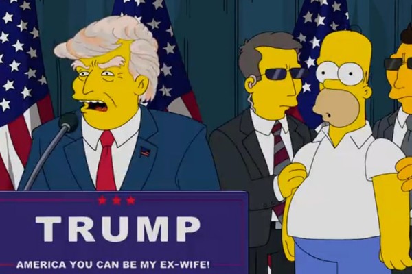 Os Simpsons também previram a presidência de Donald Trump (Foto: Reprodução)