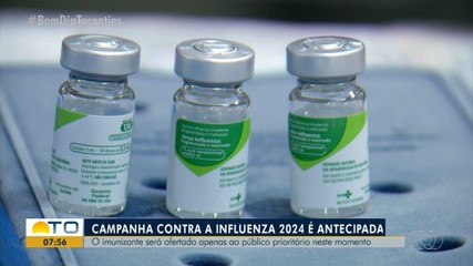 Campanha de vacinação contra gripe é antecipada em Palmas