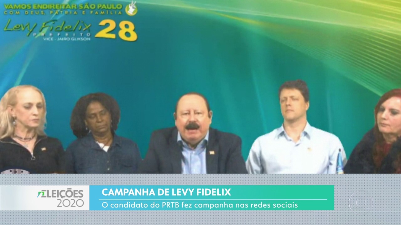 Candidato Levy Fidelix, do PRTB, fez campanha virtual nesta sexta-feira