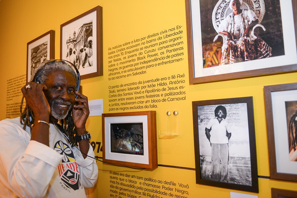 Vovô do Ilê, um dos fundadores do Ilê Aiyê, fala sobre o que é ser negro na Bahia.  — Foto: Ricardo Prado/Divulgação