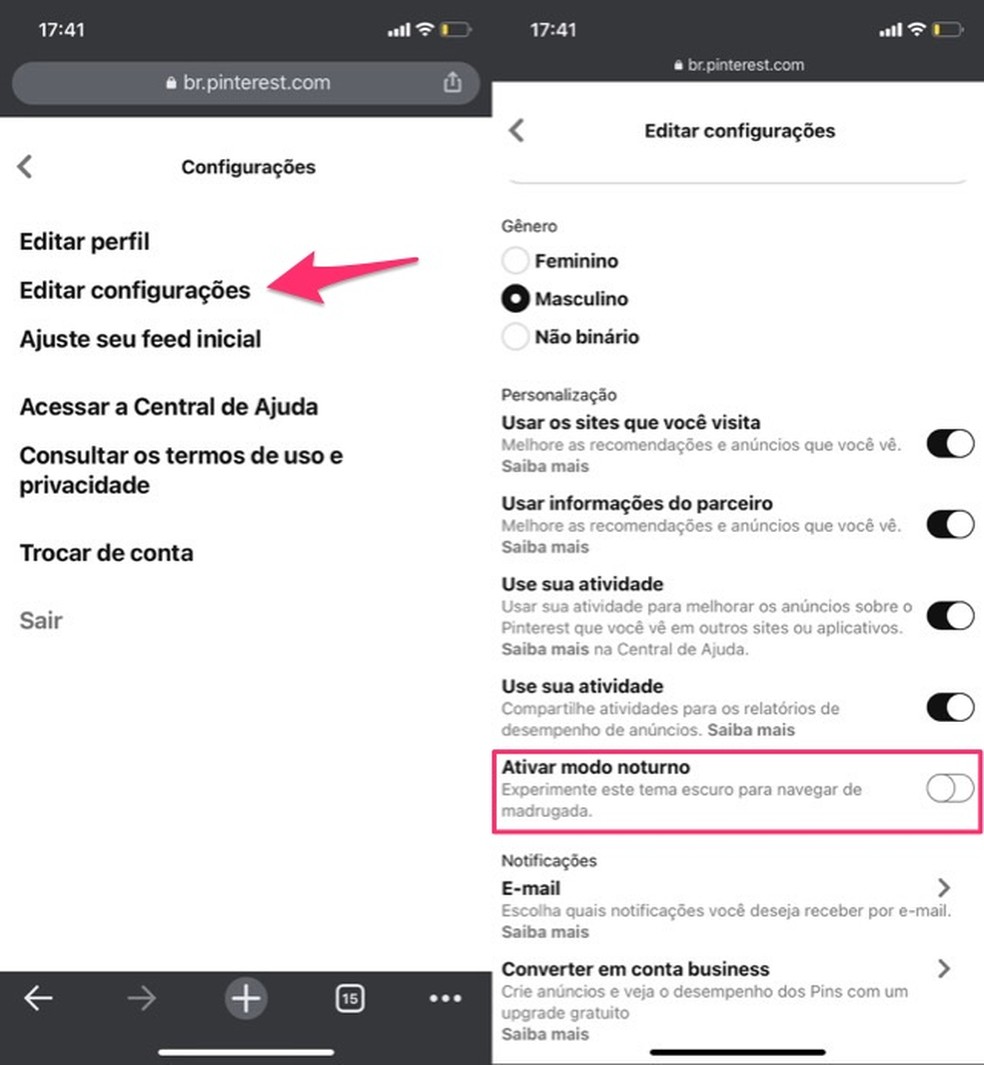 como deixar o pinterest preto redes sociais techtudo