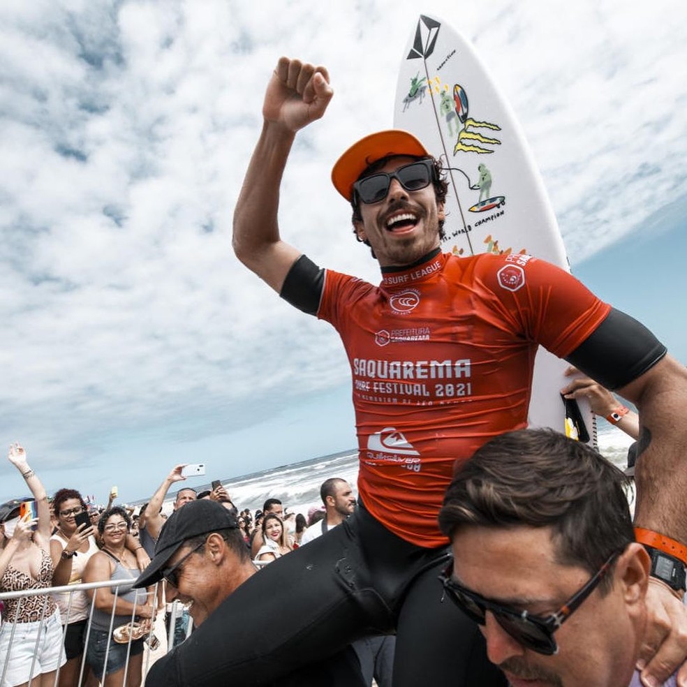 Yago Dora venceu o QS de Saquarema — Foto: Divulgação / WSL