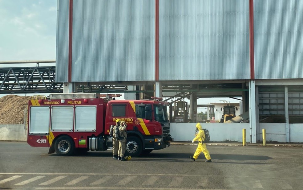 Vazamento de amônia na BRF deixa uma pessoa morta e trabalhadores intoxicados em Rio Verde — Foto: Divulgação/Corpo de Bombeiros