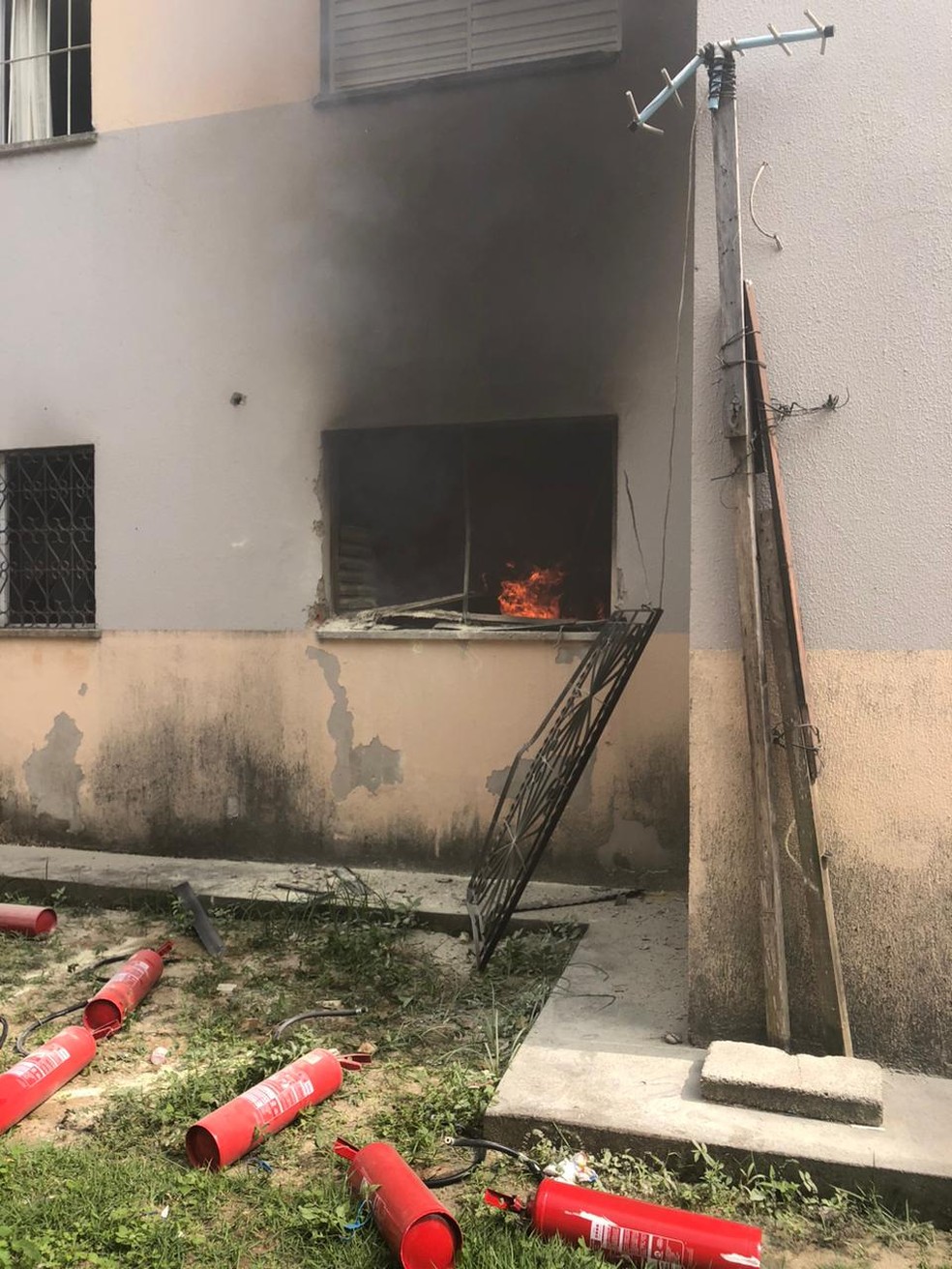 Incêndio Benedito Bentes, em Maceió — Foto: Arquivo pessoal