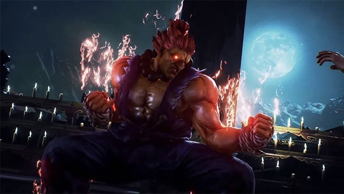 Akuma, personagem clássico de Street Fighter, faz uma aparição especial em Tekken 7 (Foto: Divulgação/Bandai Namco)
